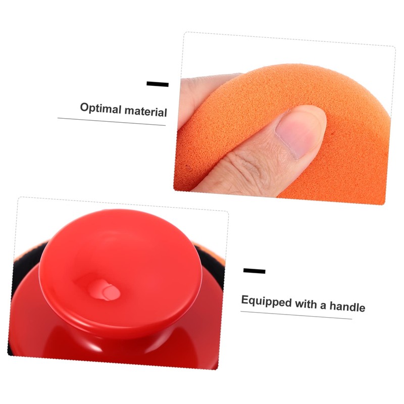 ULTECHNOVO 2sets Car Polishing Sponge Pads Washable Waxing Sponge Pads