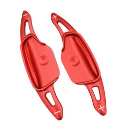 Ysbxitu Car Steering Wheel Paddle Gear Extension Extension Shift Paddle Compatible with Kia K3 2020 2021 2022 2023, Aluminium Alloy Steering Wheel Shift Paddle Shifter Extension Cover - Red