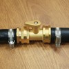 SIGURANTA Garden Hose Shut Off Valve, 3/4 Inch Solid Brass