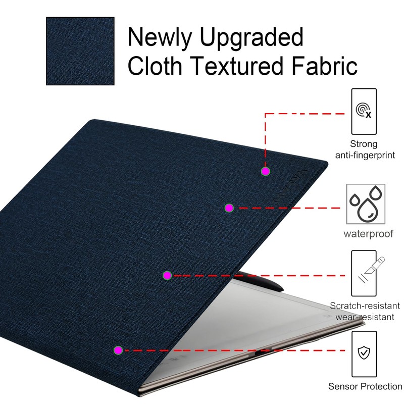 GOVTVA Magnetic Stand Folio Case for 10.65'' iFLYTEK AINOTE 2