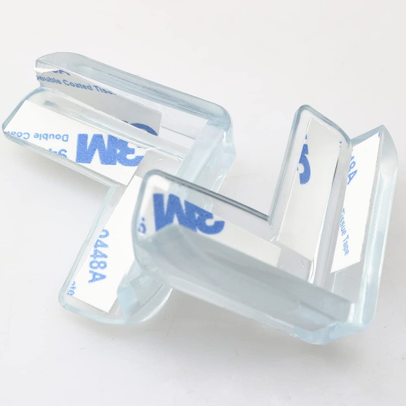 Corner Guards BLLNDX 12PCS High Resistant Adhesive Clear Corner Protectors