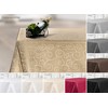 Tablecloth Ornamental Circles Pattern, Damask Fabric Non-Iron, Rectangular 130 x