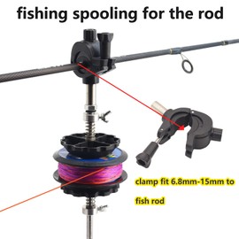 linguang Fishing Line Spooler for Spinning Reel, Fishing Line Winding Spooler,Fishing Real Line Spooler,Fishing Line Spool Winder,Fishing Line Spooling Accseeories Line Spooler-D