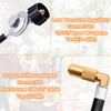ABYDA 6 FT Propane Adapter Hose with Regulator, Elbow Adapter