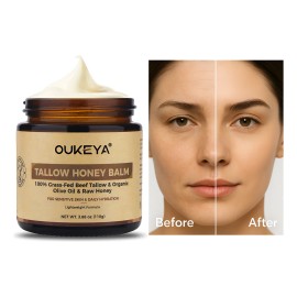 Crema Facial Con Manteca De Res Y Miel 100% Natural 110g Normal A Grasa Día/noche