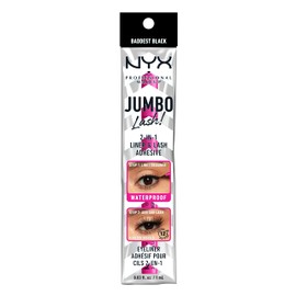 NYX PROFESSIONAL MAKEUP Jumbo Lash! 2-In-1 Eyeliner & Lash Adhesive - Baddest Black