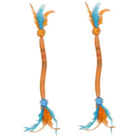 JLEivvi 2 Pcs Cat Toys Chew Ropes with Refillable Natural Catnipa and Bells, Safe Teeth Cleaning Toy Interactive Cat Nip Kitty Toys for All Breeds