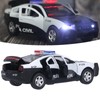 Emergency Car Toy Model 1:32 Simulation Vehicle Toy with Lights