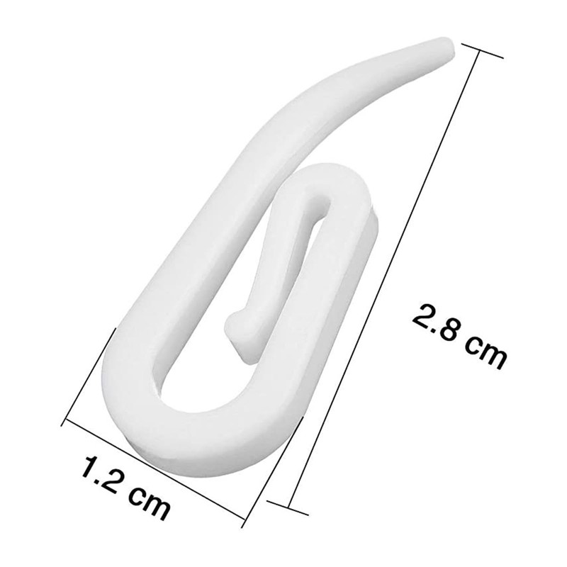 XUTONG 150PCS Curtain Hooks, Metal Drapery Rings and Plastic Hooks,