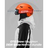 OutdoorMaster Ski Helmet Set,Snowboard Helmet with Goggles for Adults -