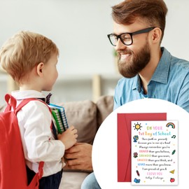 Back to School Stuff,First Day of Kindergarten Card,Back to School Cards for Kids,Primary Middle High School Student,1st Grade School Supplies for Girls Boys,College Welcome Back Card,Stocking Stuffer