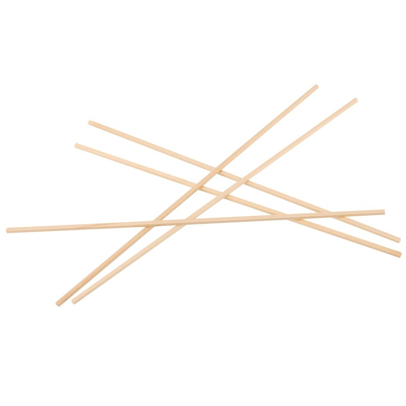 JIAYUET 200 Pieces Square Wood Strips,3x3x300mm Unfinished Wooden Dowel Rods