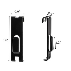 Mezchi 50 Pack Gridwall Hooks, Utility Notch Display Hook, Black Metal Gridwall Picture Hanger, Grid Wall Accessory for Art Clothes Painting, Panel, Pegboard, Shelf, Commercial Display