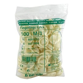 Latex Finger Cots Size 3 Pack of 100