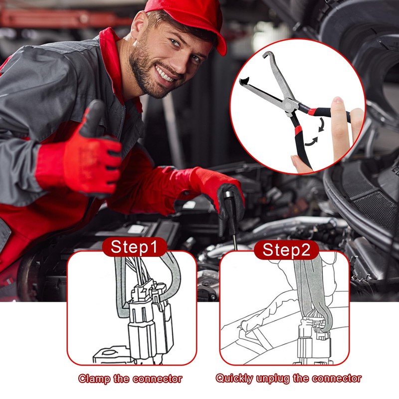 FunnAura Electrical Disconnect Pliers, Car Electrical Fuel Line Plug Pliers