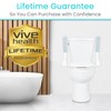 Vive Toilet Safety Rail with Handles - Handicap Grab Bar