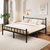 zizin Full Size Metal Bed Frame with Headboard & Footboard