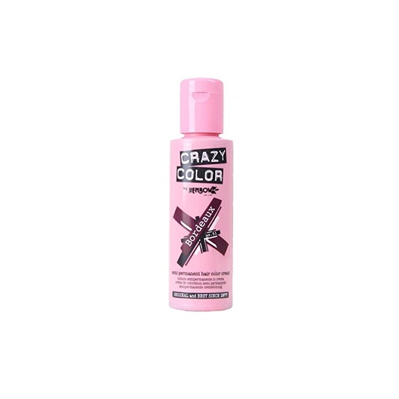 2 x Crazy Color semi-permanent hair colour 100 ml (Bordeaux