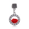 Inspired Silver - Red Rose - Silver Memory Charm for