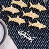 BAKERLOGY Set of 3 Shark Attack Theme Cookie Cutters (Designs: