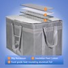 XXX-Large Insulated Collapsible Cooler Bags with Zipper Closure,Reusable Grocery Shopping