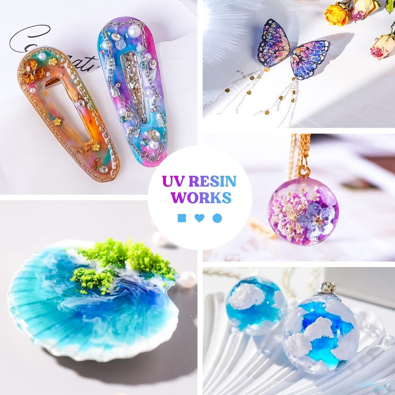 LET'S RESIN UV Resin, Upgraded 500g Crystal Clear UV Resin