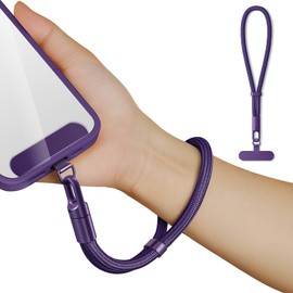 saxsion Hand Wrist Strap Lanyard,Universal Cell Phone Multifuctional Patch Lanyards for Women and Men (Purple)