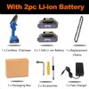 Cordless Electric Chain Saw, Mini Chainsaw with 2 Batteries &