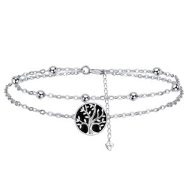 Micory Women's Bracelet 925 Sterling Silver with Heart Zirconia Bracelets Women's Adjustable Bracelet Valentine's Day Mother's Day Birthday Christmas Gift for Her Women Girlfriend, Sterling Silver,