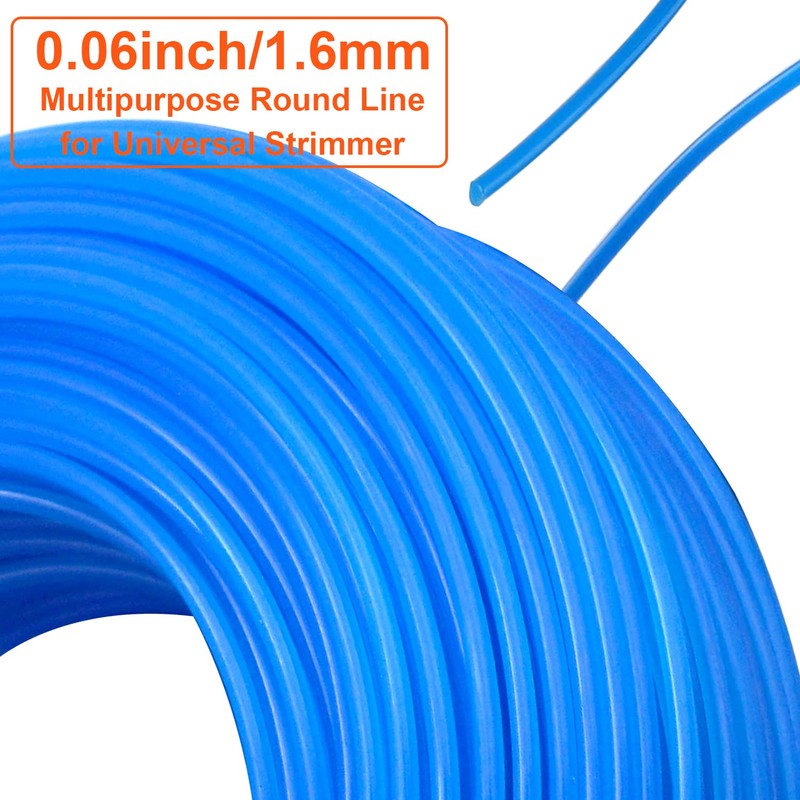 Zeqeey Diameter 1.6mm Total 100m Grass Trimmer Line Nylon Round