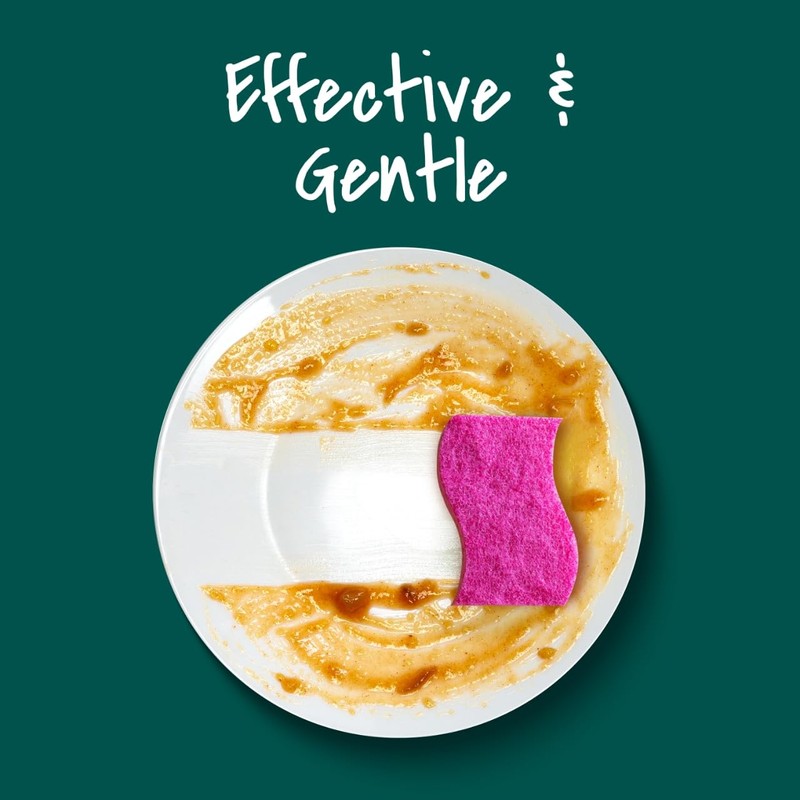 Scotch-Brite Gentle Clean Delicate Scrub Sponges, For Washing Dishes and