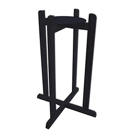 Goldwell Designs Wood Stand for Water Dispenser Crock (Black, 27)