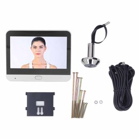 BuyWeek Wireless Door Viewer Camera, 1080P 120 Degree View Door Camera Night Vision Intercom Digital Door Viewer with 4.3 Inch Colour Monitor PIR Motion Sensor