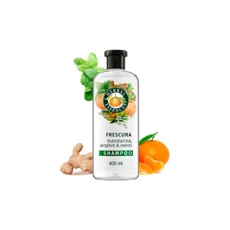 Shampoo Herbal Essences Frescura Mandarina, jengibre, y menta 400 ml