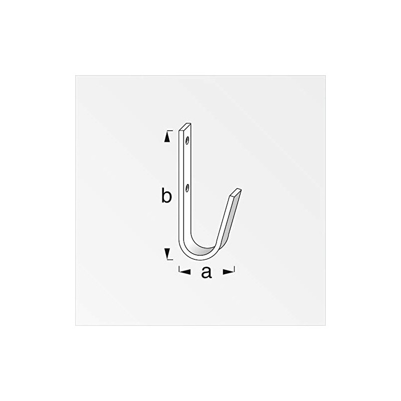 OrgaTech Universal Hooks Flat 83 x 35 mm Pack of