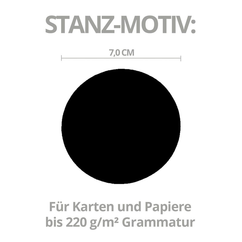 ARTOZ Punch, Round Circle, Diameter 7.0 cm, Paper Punch, Hole
