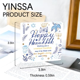 YINSSA Hanukkah Decorations for Home Chanukah Decoration Hanukkah Gifts for Holiday Party Supplies Jewish Judaism Synagogue Home Office Decor for Mantel Tabletop Party