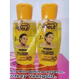 jaune X 2  Bottle Jaune D'OEUF 7days Face & Body Oil. Egg Yolk. Extra Fort