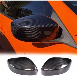 Geartronics Real Carbon Fiber Side Wing Mirror Cover Caps For 2009-2013 Infiniti G25 G37 Q40