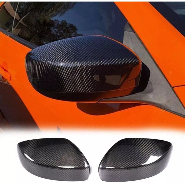 Geartronics Real Carbon Fiber Side Wing Mirror Cover Caps For