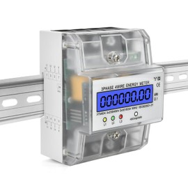 230 / 400 V 5-100 A Electricity Meter, 3 Phase Timer, Electricity Meter, DIN Rail, Current Meter, Three-Phase Meter