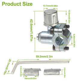 EPLZON BPV-31 Refrigerator Tap Valve Piercing Valve Kit is fit for 1/4 inch, 5/16 inch, and 3/8 inch universal refrigerator card sleeves (pack of 4pcs)