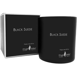 Luxuriously Scented Hand-Poured Candle Soy Candle, Highly Scented & Long Lasting - Black Suede 9oz