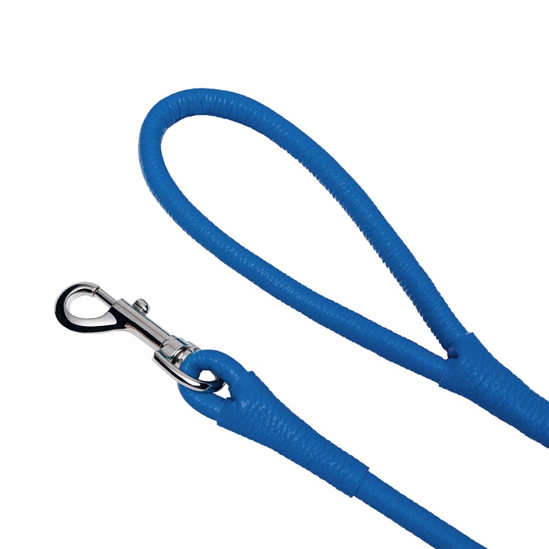 OOPSDOGGY Rolled Leather Dog Lead 6ft Heavy Duty Training Leash