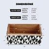 Handicrafts Home Modern Rectangular Decorative Box - Harlequin Pattern, 10x5x5