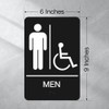 9 x 6 Inch DA Compliant Restroom Sign, Business Bathroom