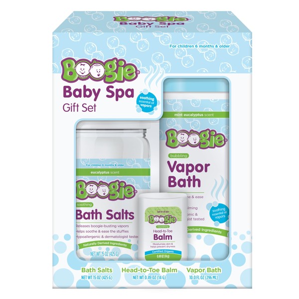 Boogie Spa Kit, Includes Boogie Kids Bath Salts, Eucalyptus, 15