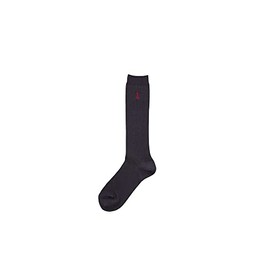 East Boy 5209204 Women's Socks, Double Sided Embroidery High Socks, 12.6 inches (32 cm) Length, Navy × red (580)