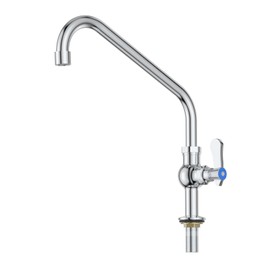 iVIGA Single Hole Cold Water Faucet: 10" Swing Spout Deck Mount Kitchen Faucet with Single Handle - Brass Utility Sink Modern Commercial Bar Rv Faucet for Kitchen Farmhouse