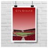 GroundDesigns NOTTINGHAM FOREST Football Gift CITY GROUND Stadium Art Unframed